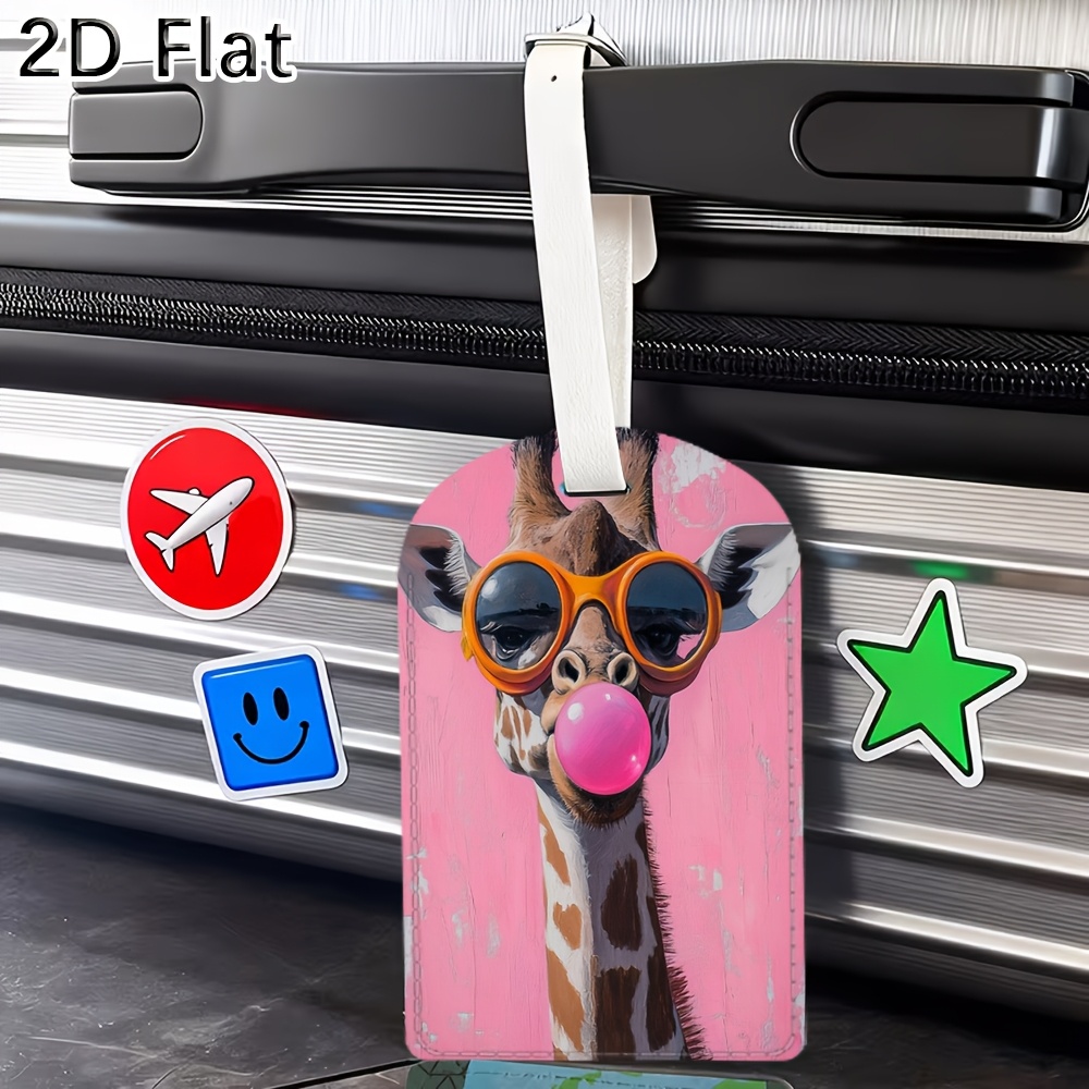 Cute Giraffe Luggage Tag Trave - Label Maker ulasan dan harga