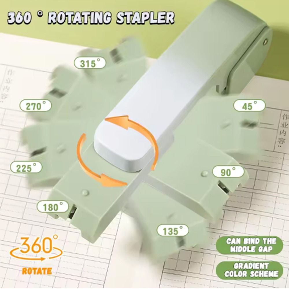360 Degree Rotary Desktop Stap - Stapler Heavy Duty ulasan dan harga