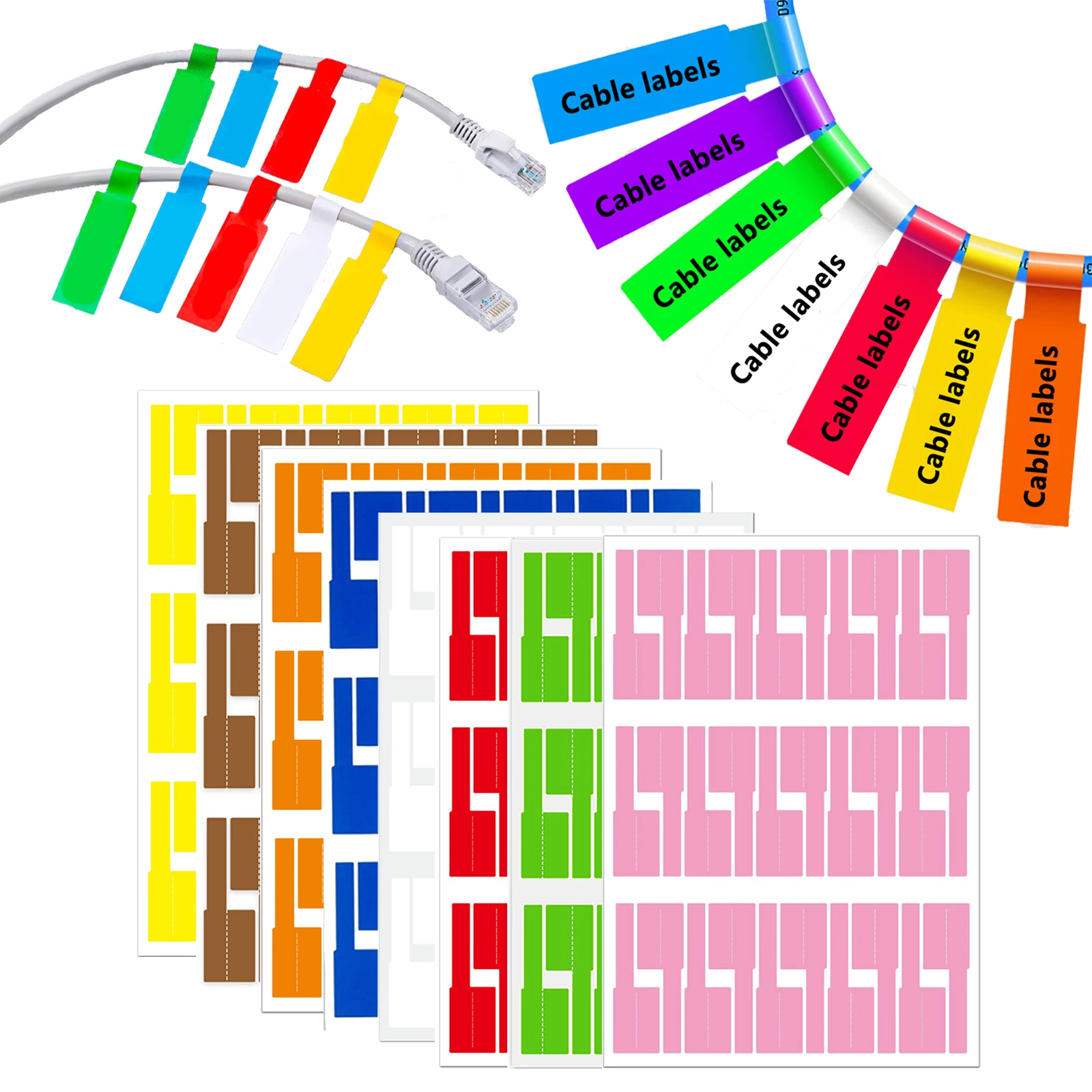 240pcs Self-Adhesive Cable Lab - Label Printer ulasan dan harga