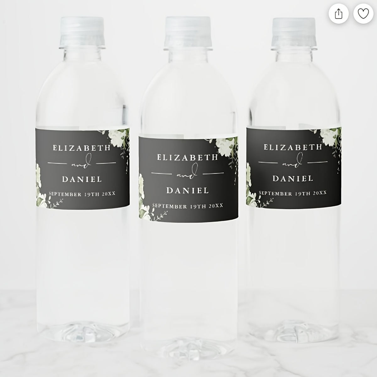 Custom Wedding Welcome Water B - Label Maker ulasan dan harga